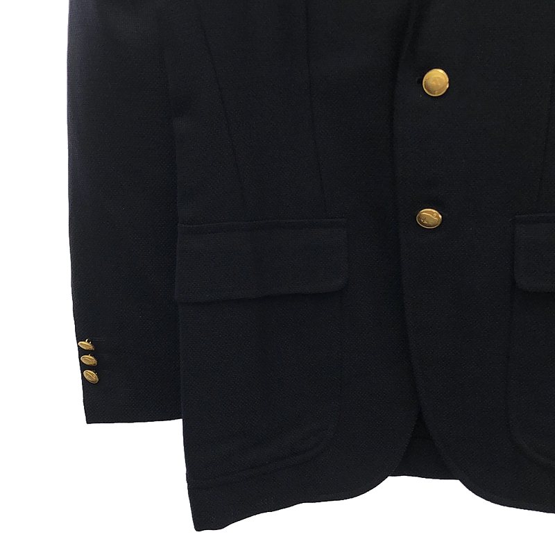 その他 金ボタン シングルブレスト テーラードジャケット ブレザー / 総柄裏地