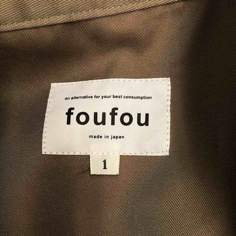 foufou / フーフー high neck wrap dress ハイネックフラップドレス ワンピース