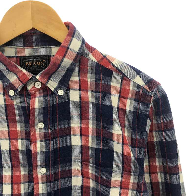 BEAMS PLUS / ビームスプラス チェック フランネル ボタンダウンシャツ