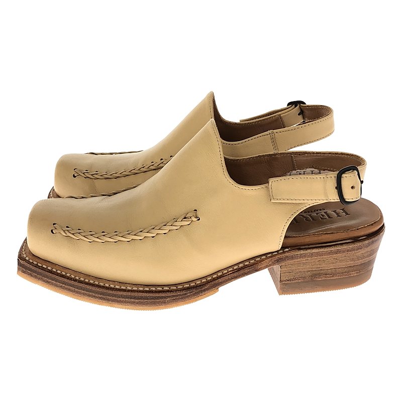 HEREU / ヘレウ Saura レザー スリングバック クロッグ  サンダル ローファー