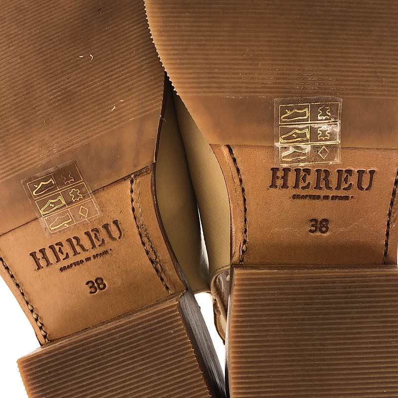 HEREU / ヘレウ Saura レザー スリングバック クロッグ  サンダル ローファー