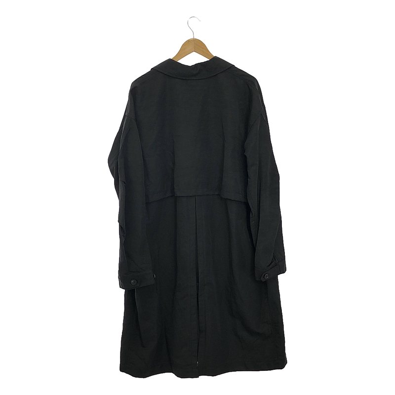 COMME des GARCONS HOMME / コムデギャルソンオム リネン ナイロン パッカリング ステンカラーコート