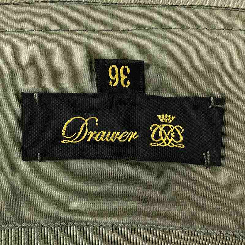 Drawer / ドゥロワー シルク タフタストラップ ワンピース