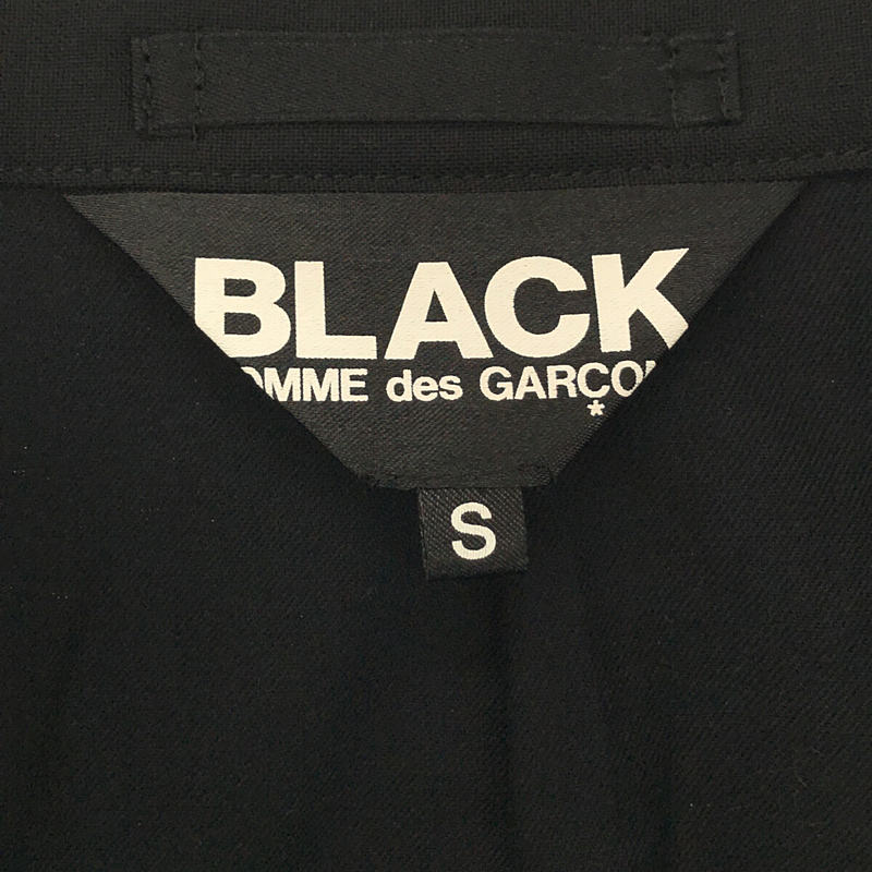 BLACK COMME des GARCONS / ブラックコムデギャルソン ベルト付きカットオフジャケットドッキングコート