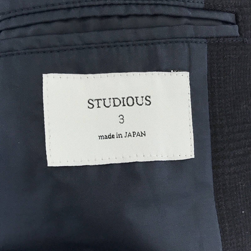 STUDIOUS / ステュディオス ウール ノッチドラペル 2B テーラードジャケット