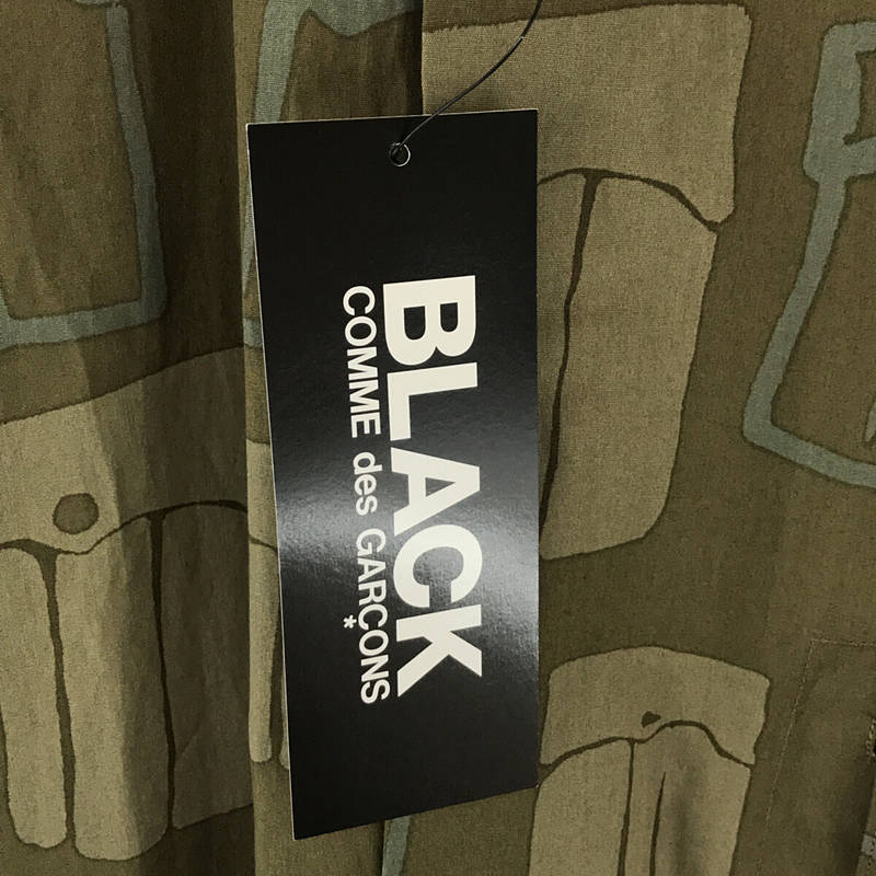 BLACK COMME des GARCONS / ブラックコムデギャルソン コットン総柄ロングシャツ