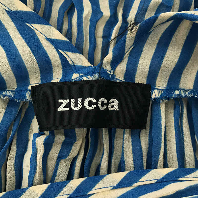 ZUCCa / ズッカ シワ加工ストライプワンピース