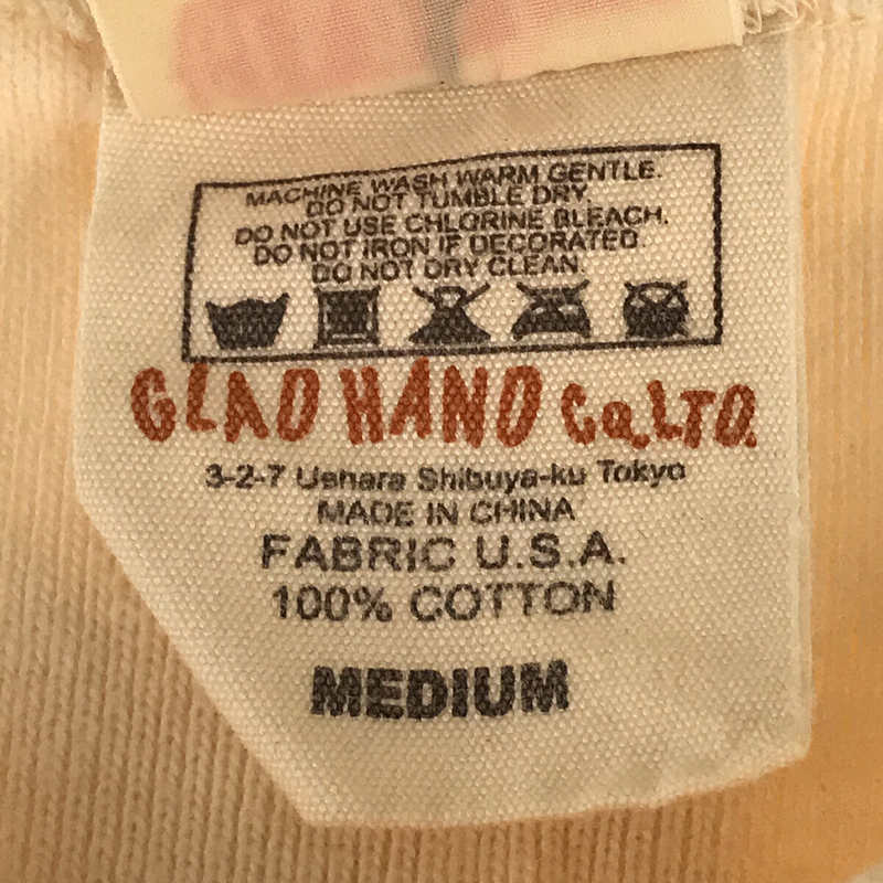 GLAD HAND / グラッドハンド USA製 ヘンリーネック長袖カットソー