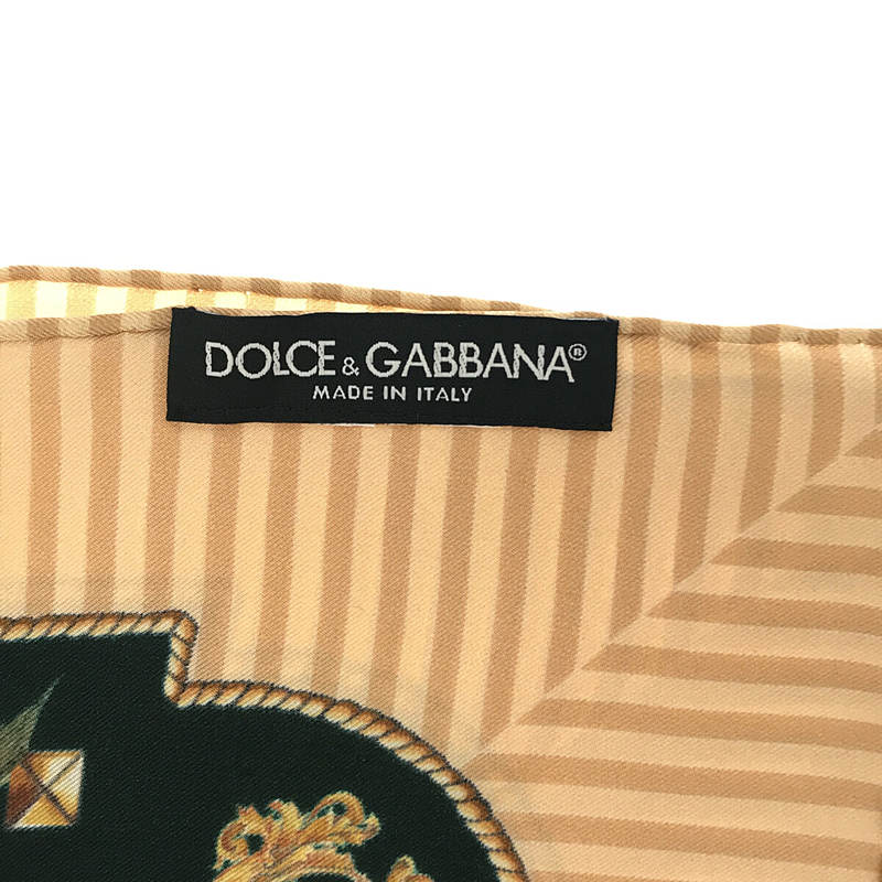 DOLCE＆GABBANA / ドルチェ＆ガッバーナ シルク バンドゥスカーフチェスナットP 栗総柄 くり