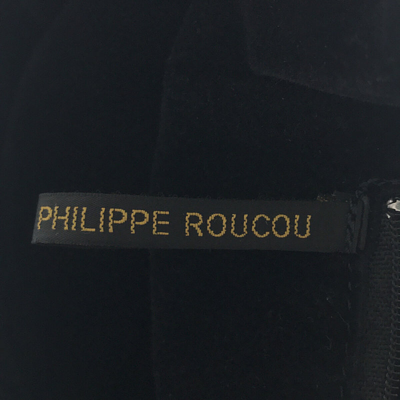 PHILIPPE ROUCOU / フィリップルクー ポイントファーレザーバッグ