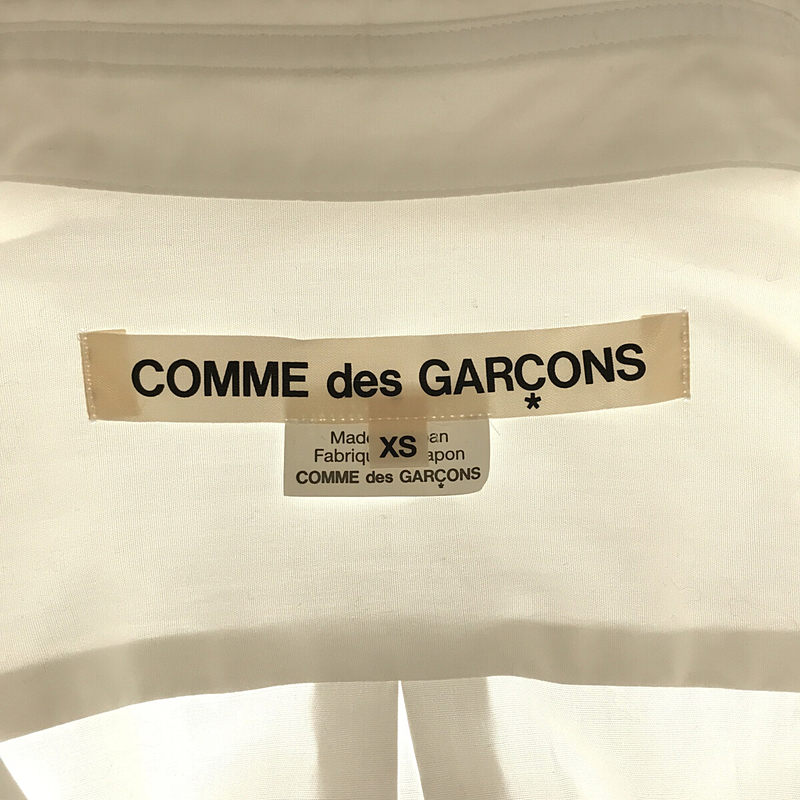 COMME des GARCONS / コムデギャルソン レイヤードエフェクト コットンドレス ロング丈シアーシャツワンピース 
