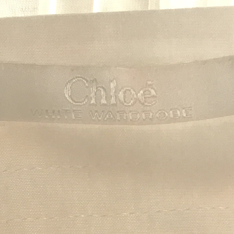 Chloe / クロエ WHITE WARDROBE スクエアネックブラウス