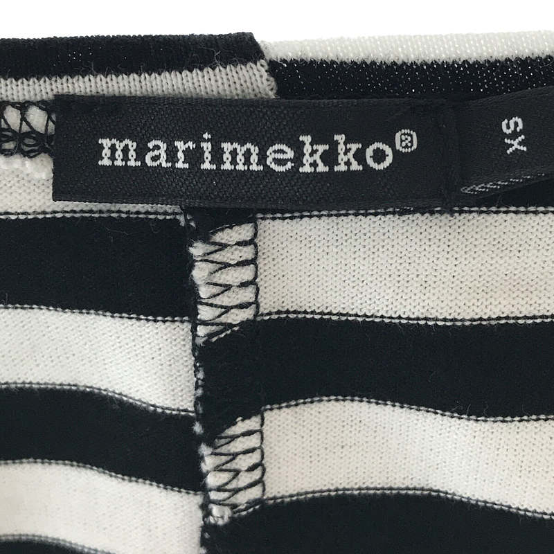 marimekko / マリメッコ MATIKKA1 ボーダー コットン ノースリーブワンピース