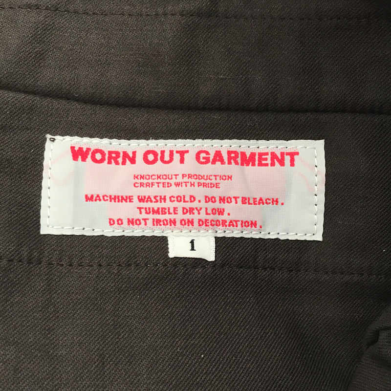 WORN OUT GARMENT / ウォーンアウトガーメント ウールイージーパンツ