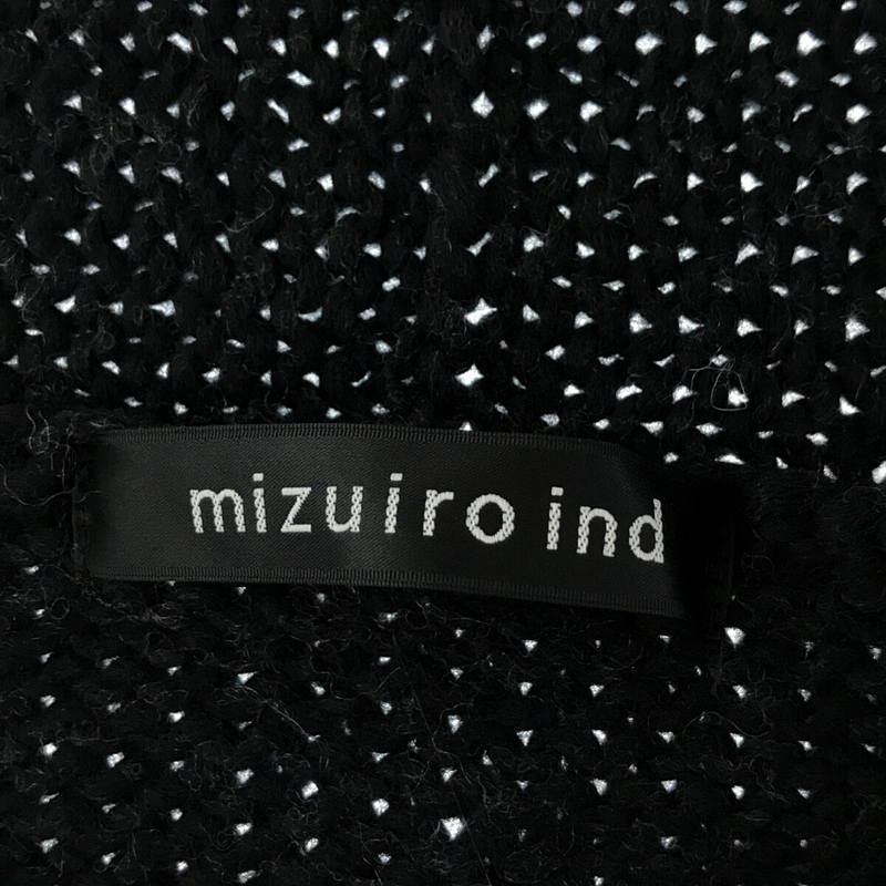 mizuiroind / ミズイロインド ノースリーブ ロングニットワンピース ベスト