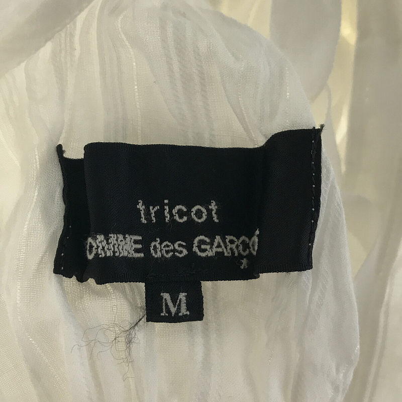 tricot COMME des GARCONS / トリココムデギャルソン バックリボン丸襟ノースリーブブラウス