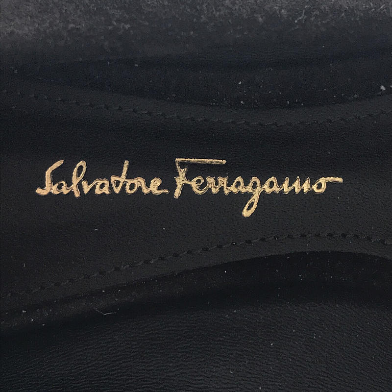 Salvatore Ferragamo / サルヴァトーレ フェラガモ VIVA スエードリボン　フラットパンプス ヴァラ