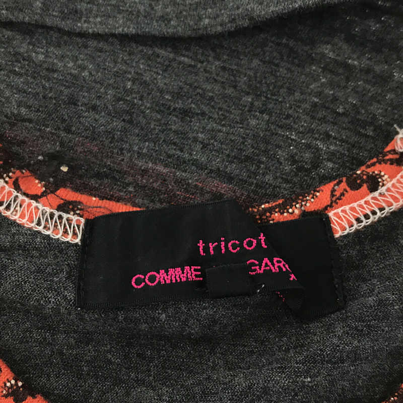 tricot COMME des GARCONS / トリココムデギャルソン パッチワーク長袖カットソーTシャツ