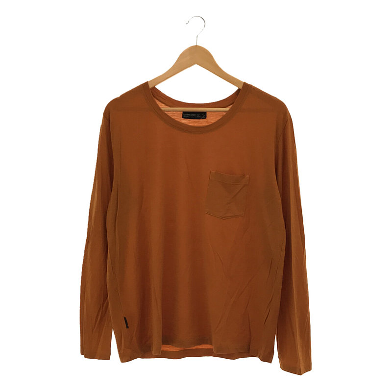 NATURE DYED LS POCKET CREWE メリノウール クルーネック Tシャツ カットソー