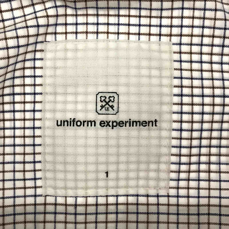 uniform experiment / ユニフォームエクスペリメント BIG B.D SHIRT ビッグシルエット コットンチェックシャツ