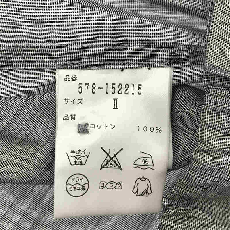 MARGARET HOWELL / マーガレットハウエル 裾ゴム コットン半袖リボンシャツ