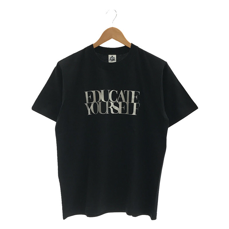 EDUCATE POWER Tee Shirt 両面プリントロゴカットソー