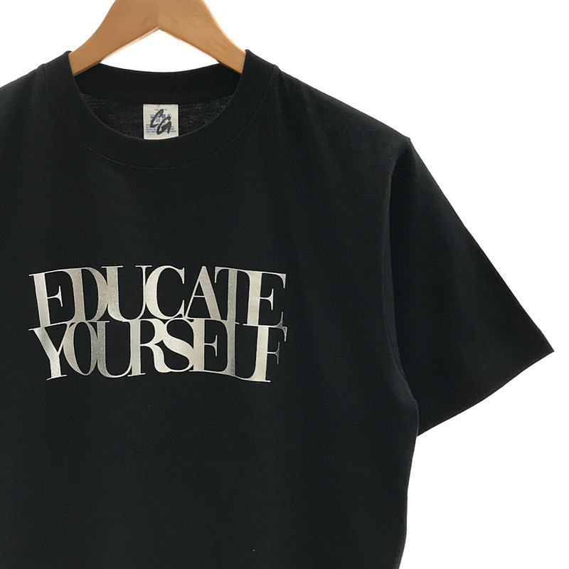 mogno6 YOICHIRO UCHIDA / ヨウイチロウ ウチダ EDUCATE POWER Tee Shirt 両面プリントロゴカットソー