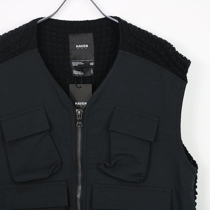 HAVEN / ヘブン TACTICAL VEST ニット切り替えタクティカルベスト