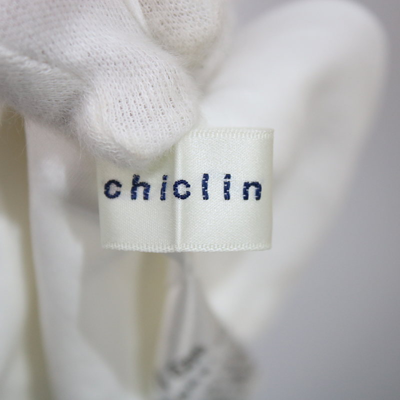 chiclin / チクリン コットンロールカラーブラウスシャツ