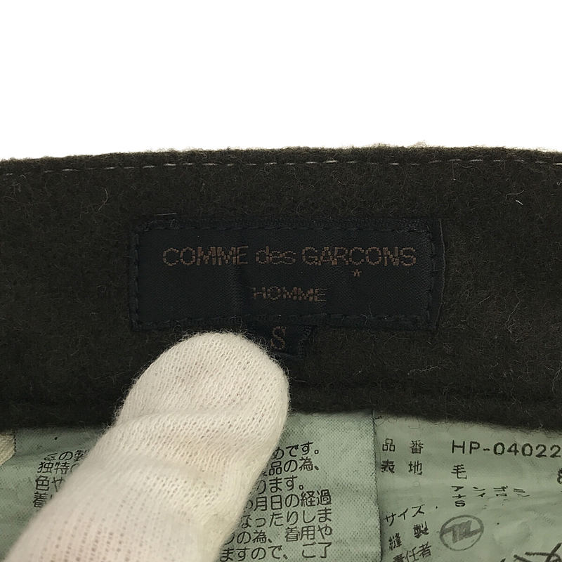 COMME des GARCONS HOMME / コムデギャルソンオム 製品染め アンゴラ ウール パンツ