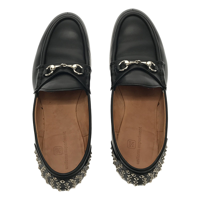 uniform experiment / ユニフォームエクスペリメント STUDS BIT LOAFER / スタッズ ビット レザーローファー 革靴