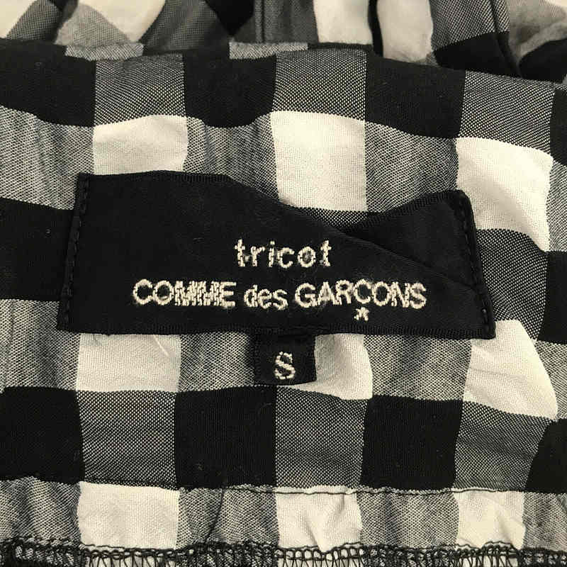 tricot COMME des GARCONS / トリココムデギャルソン ギンガムチェック 吊り スカート