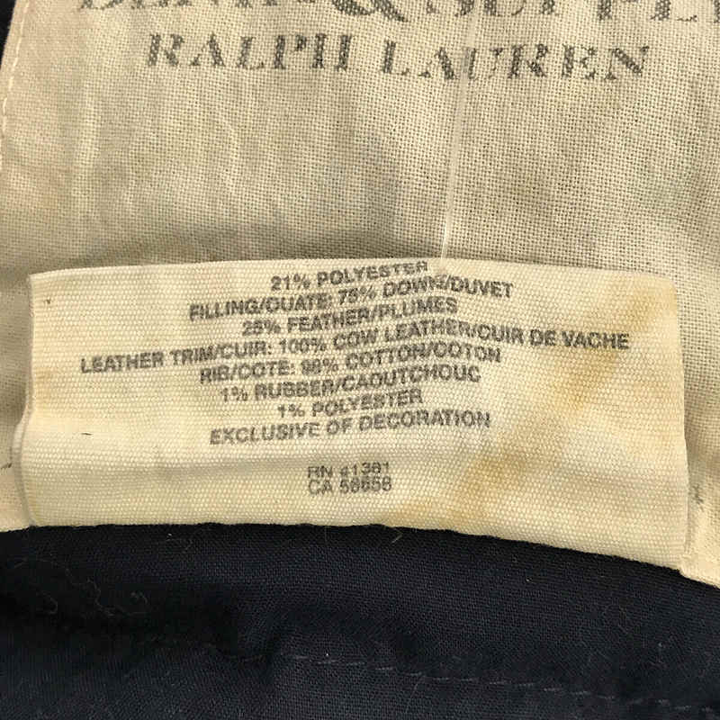 Denim & Supply Ralph Lauren / デニムアンドサプライラルフローレン ヴィンテージ加工 N3-B ファー 中綿入り ミリタリー フライトジャケット