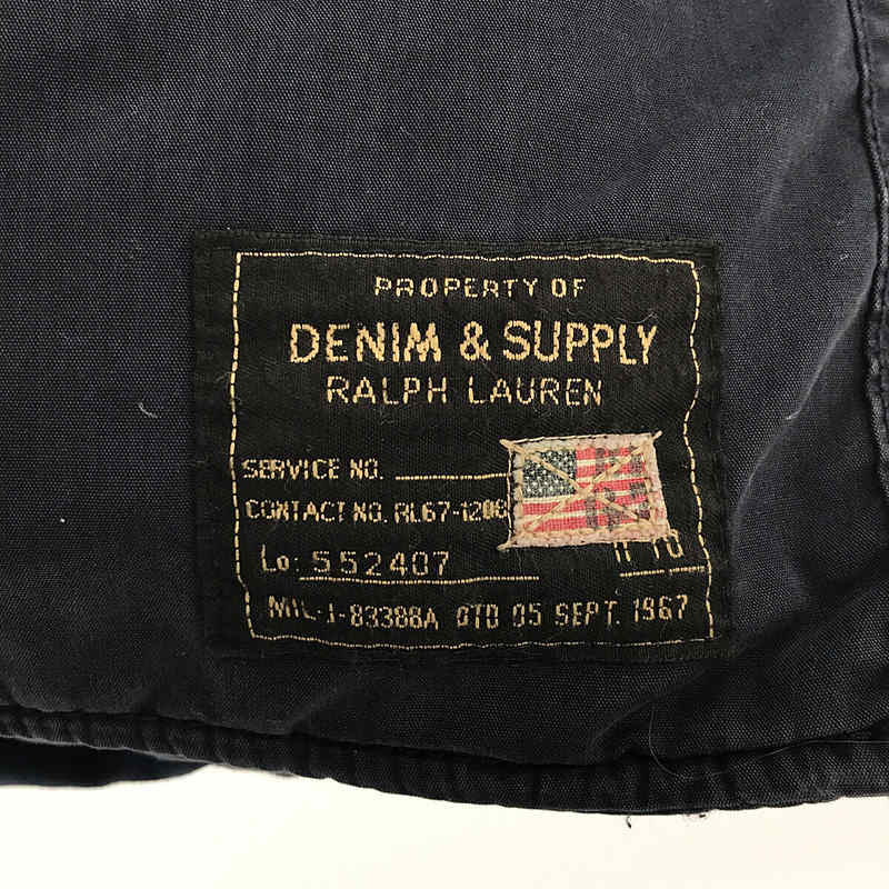 Denim & Supply Ralph Lauren / デニムアンドサプライラルフローレン ヴィンテージ加工 N3-B ファー 中綿入り ミリタリー フライトジャケット