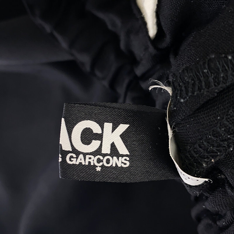 BLACK COMME des GARCONS / ブラックコムデギャルソン ウールギャバ テーパード イージーパンツ