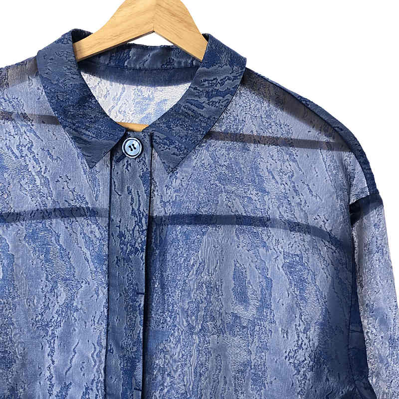 Ameri VINTAGE / アメリヴィンテージ EMBOSS PATTERN SHEER SHIRT / シアーシャツ