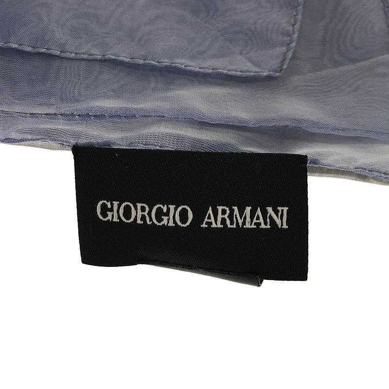 GIORGIO ARMANI / ジョルジオアルマーニ シルク混 ジャガード 大判ストール