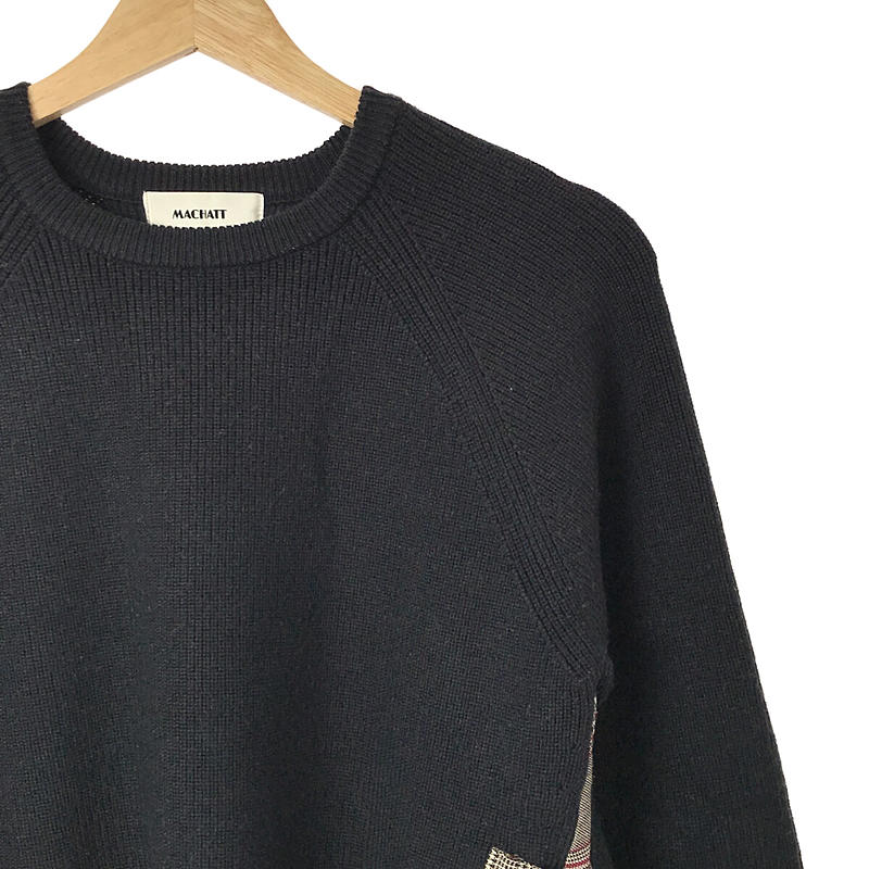 MACHATT / マチャット チェックドッキングニット