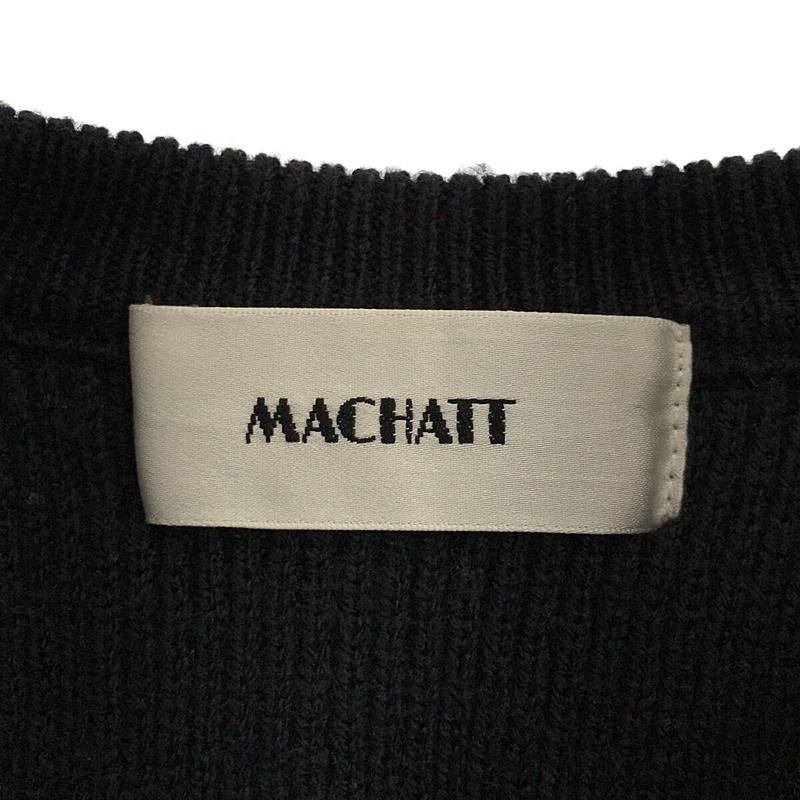 MACHATT / マチャット チェックドッキングニット