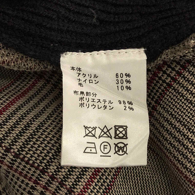 MACHATT / マチャット チェックドッキングニット