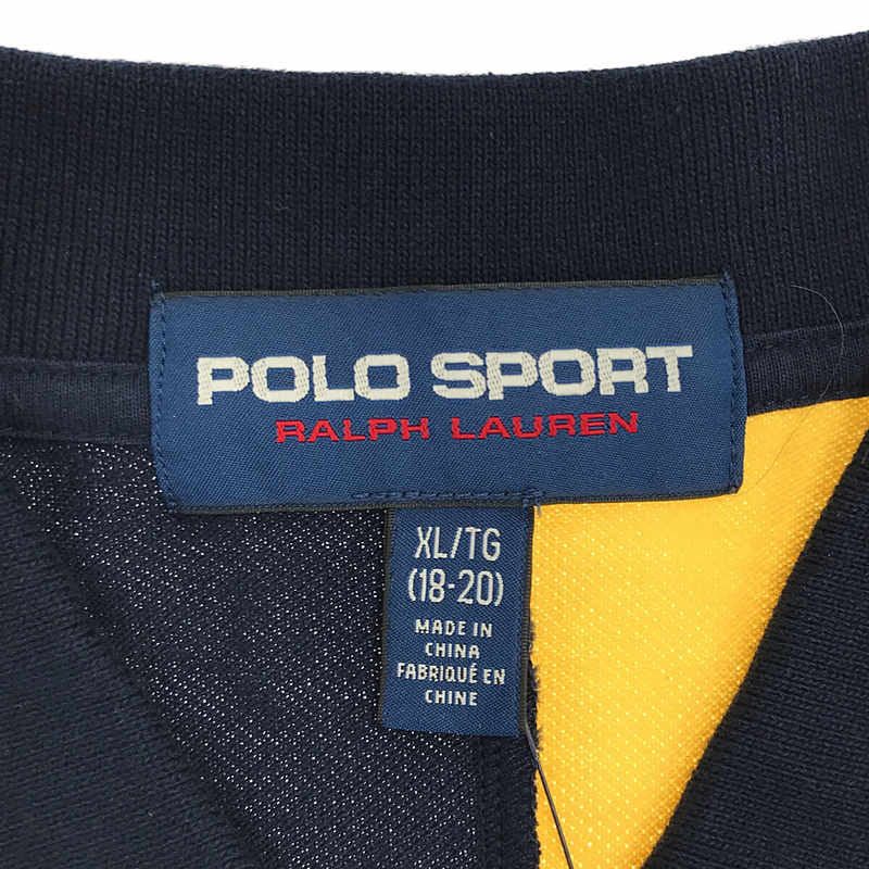 POLO SPORT / ポロスポーツ ロゴ刺しゅう マルチカラー 半袖 ポロシャツ