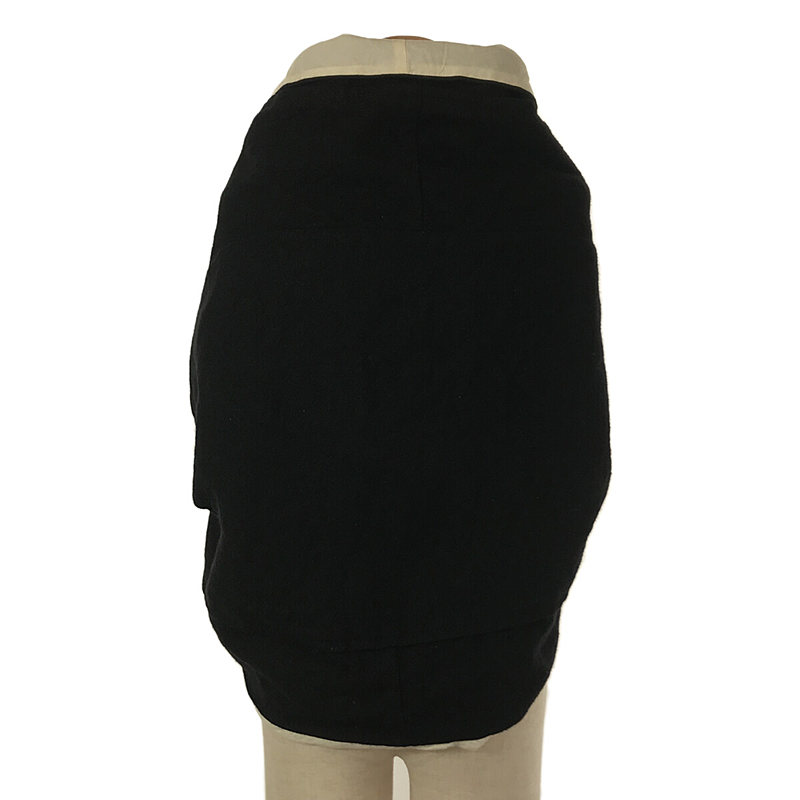 tricot COMME des GARCONS / トリココムデギャルソン ウール 変形 ポンチョ ボレロ