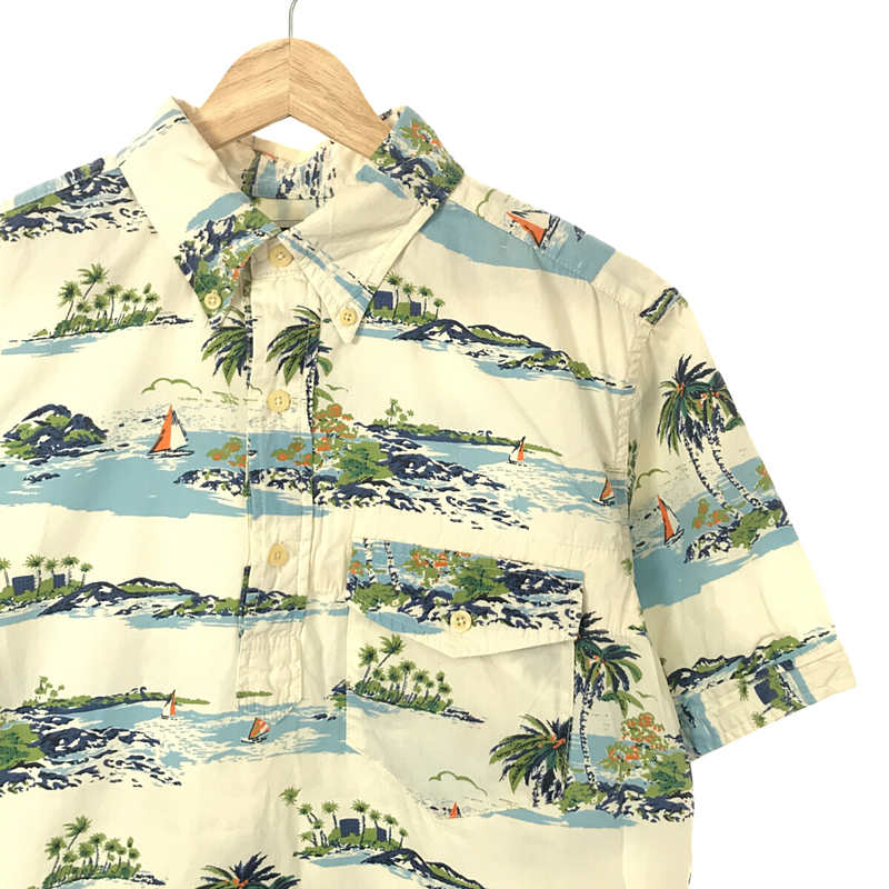 Engineered Garments / エンジニアドガーメンツ パームツリー柄 プルオーバー ボタンダウン 半袖シャツ