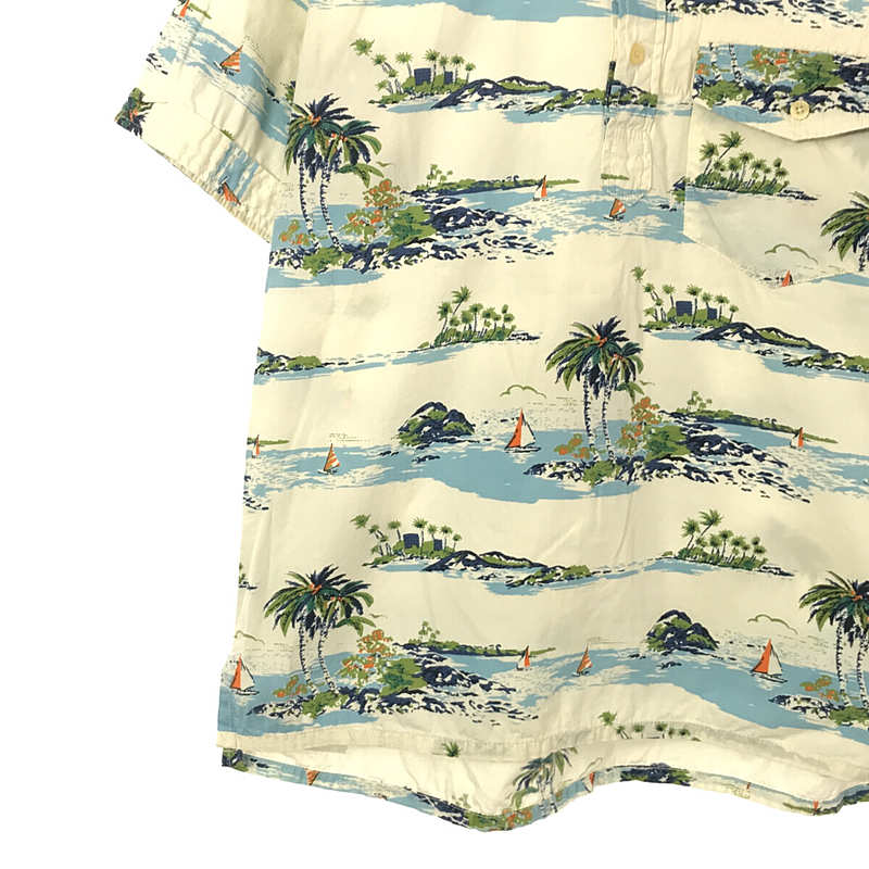 Engineered Garments / エンジニアドガーメンツ パームツリー柄 プルオーバー ボタンダウン 半袖シャツ