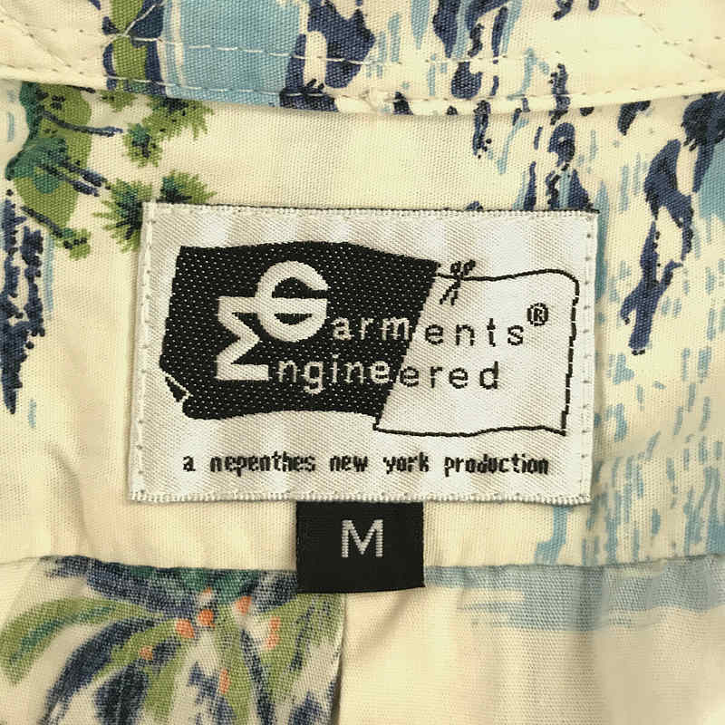 Engineered Garments / エンジニアドガーメンツ パームツリー柄 プルオーバー ボタンダウン 半袖シャツ