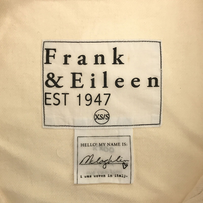 Frank&Eileen / フランクアンドアイリーン MCLOGHLIN / マクローリン オーバーサイズ ネルシャツ