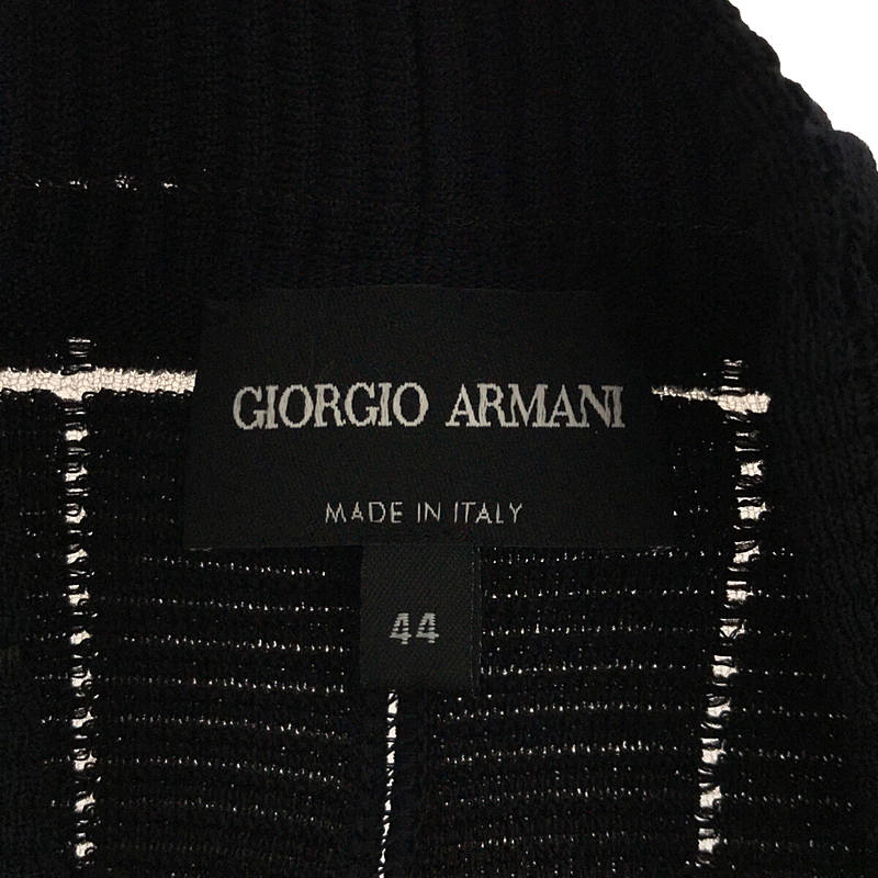 GIORGIO ARMANI / ジョルジオアルマーニ チェック ニット 1B テーラードジャケット