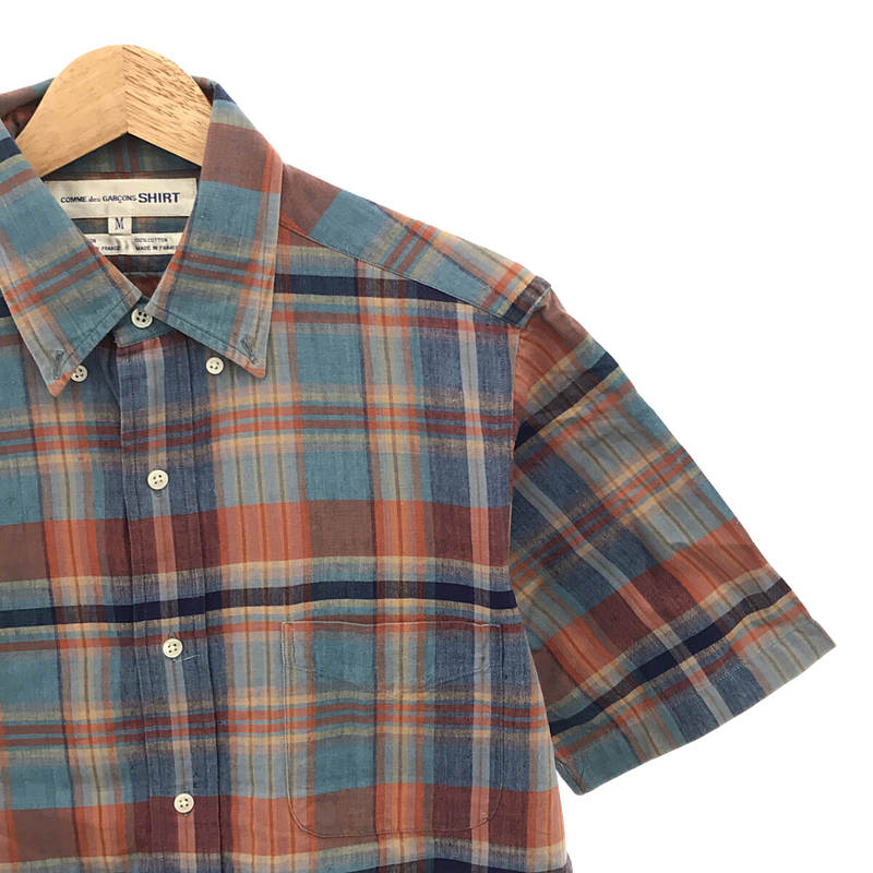 COMME des GARCONS SHIRT / コムデギャルソンシャツ コットン チェック ボタンダウンシャツ