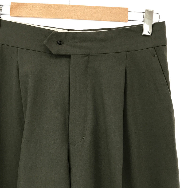 HYKE / ハイク アジャスター タック テーパードパンツ