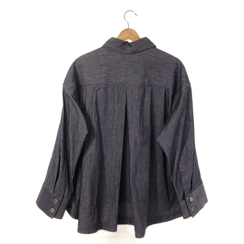 1er Arrondissement / プルミエアロンディスモン ハイカウントデニムクロップドシャツ